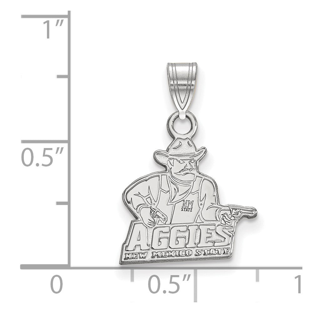 10K Weißgold Logoart New Mexico State University Aggies Klein Anhänger
