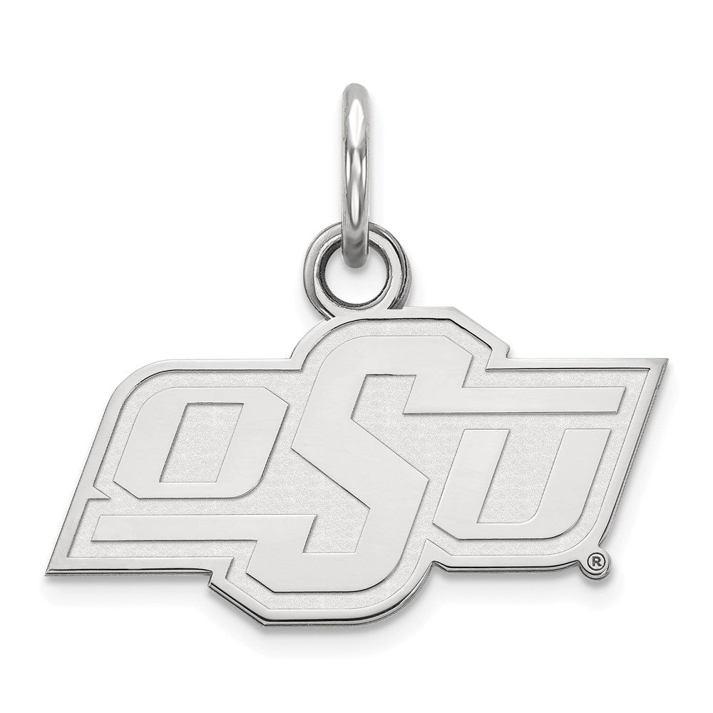 Sterlingsilber Rhodiniert Logoart Oklahoma State University O S U Extra Klein Anhänger