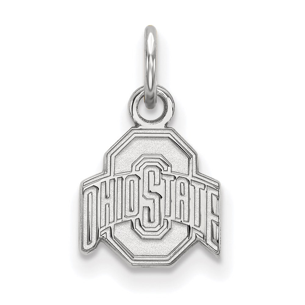14K Weißgold Logoart The Ohio State University Extra Klein Anhänger