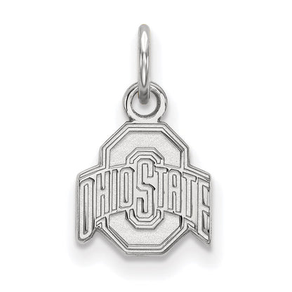 14K Weißgold Logoart The Ohio State University Extra Klein Anhänger