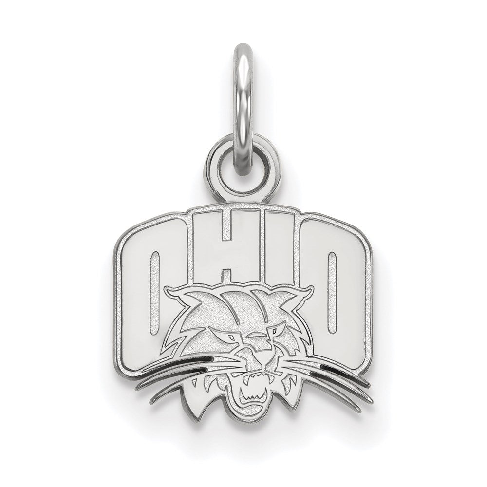 Sterlingsilber Rhodiniert Logoart Ohio University Extra Klein Anhänger