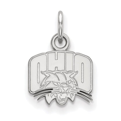 Sterlingsilber Rhodiniert Logoart Ohio University Extra Klein Anhänger