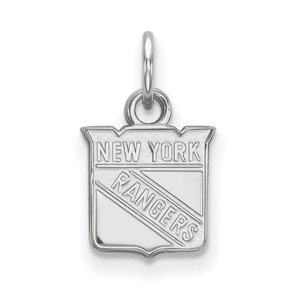 10K Weißgold Nhl Logoart New York Rangers Extra Klein Anhänger
