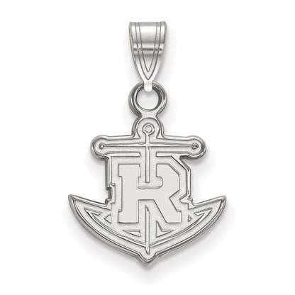 Sterlingsilber Rhodiniert Logoart Rollins College Anker Klein Anhänger