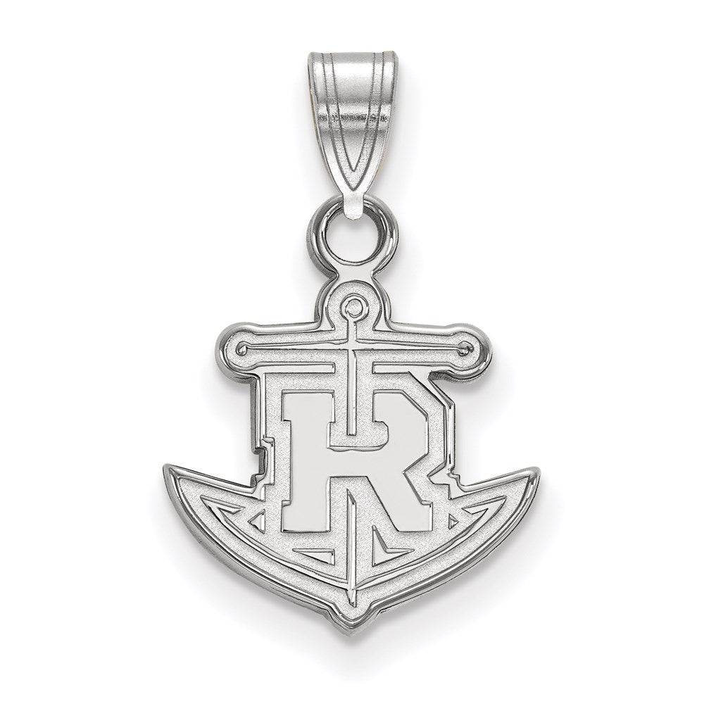14K Weißgold Logoart Rollins College Anker Klein Anhänger