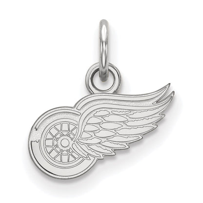 Sterlingsilber Rhodiniert Nhl Logoart Detroit Rot Flügel Extra Klein Anhänger