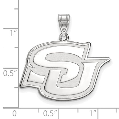 Sterlingsilber Rhodiniert Logoart Southern University Jaguars Groß Anhänger