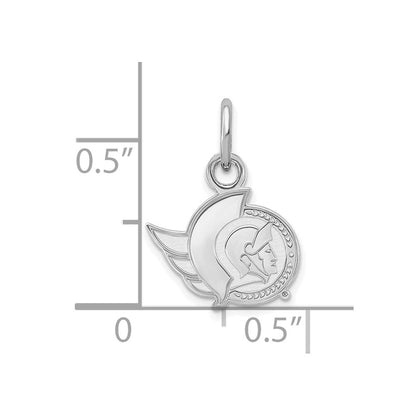 Sterlingsilber Rhodiniert Nhl Logoart Ottawa Senators Extra Klein Anhänger