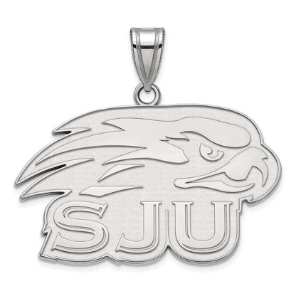 Sterlingsilber Rhodiniert Logoart St Joseph University Hawks Groß Anhänger