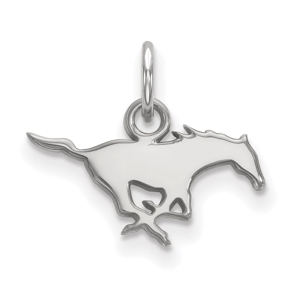 Sterlingsilber Rhodiniert Logoart Southern Methodist University Mustang Extra Klein Anhänger