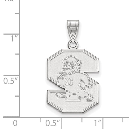 Sterlingsilber Rhodiniert Logoart South Carolina State University Groß Anhänger