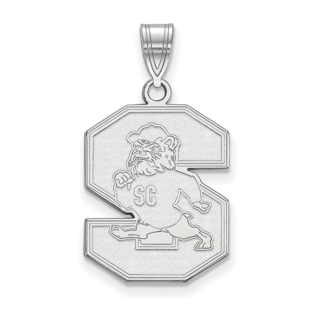 10K Weißgold Logoart South Carolina State University Groß Anhänger