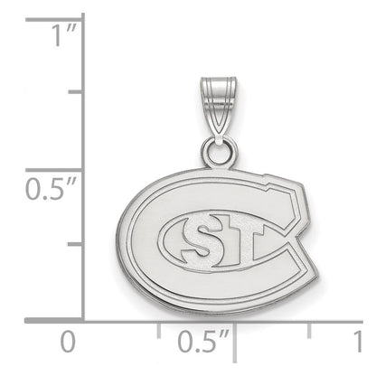 Sterlingsilber Rhodiniert Logoart St. Cloud State University Klein Anhänger