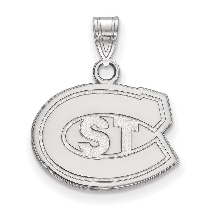 Sterlingsilber Rhodiniert Logoart St. Cloud State University Klein Anhänger