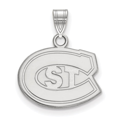 10K Weißgold Logoart St. Cloud State University Klein Anhänger