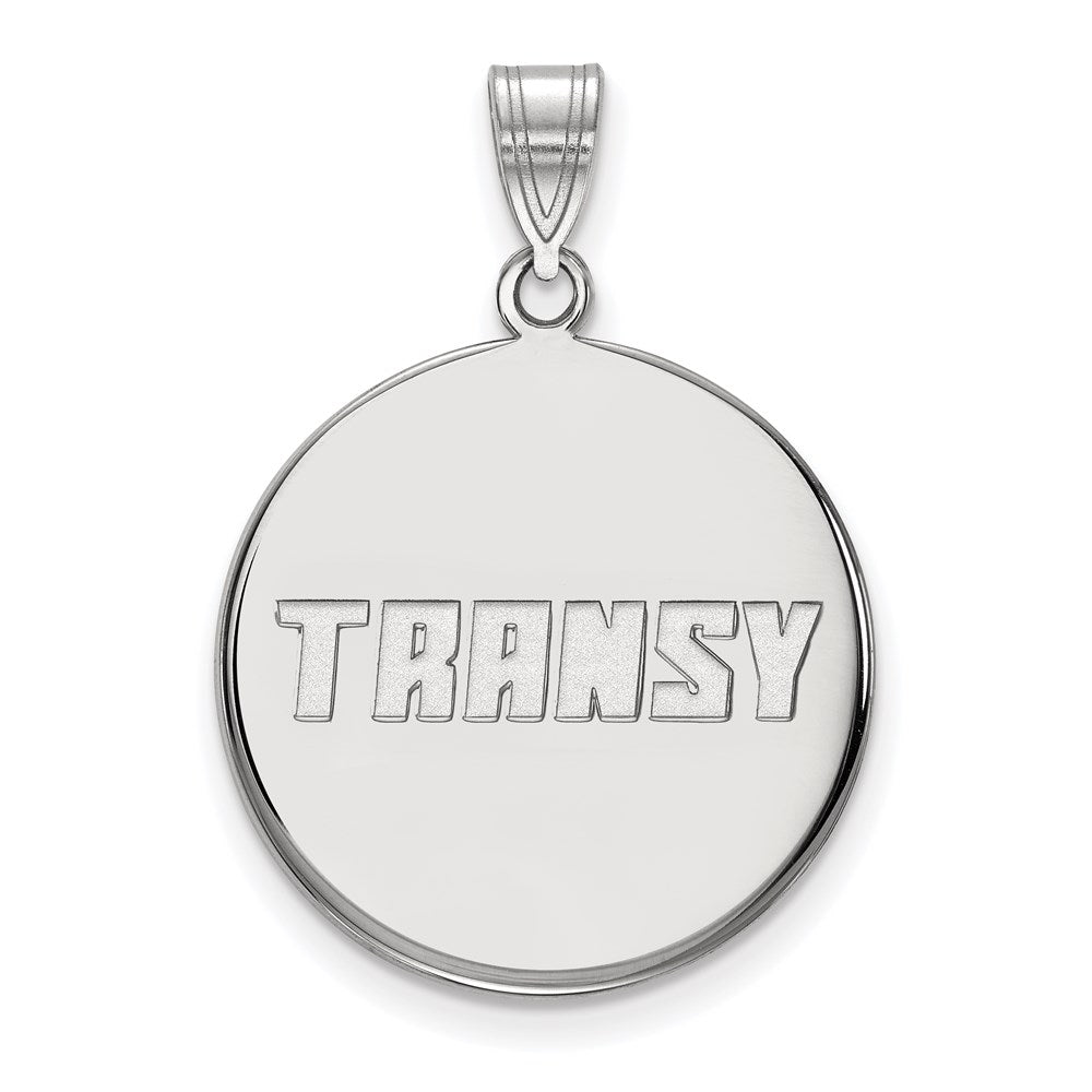 Sterlingsilber Rhodiniert Logoart Transylvania University Groß Plättchen Anhänger