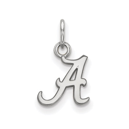 10K Weißgold Logoart University Of Alabama Buchstabe A Extra Klein Anhänger