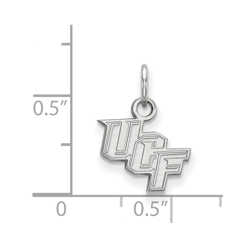 Sterlingsilber Rhodiniert Logoart University Of Central Florida U C F Extra Klein Anhänger