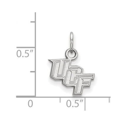 Sterlingsilber Rhodiniert Logoart University Of Central Florida U C F Extra Klein Anhänger