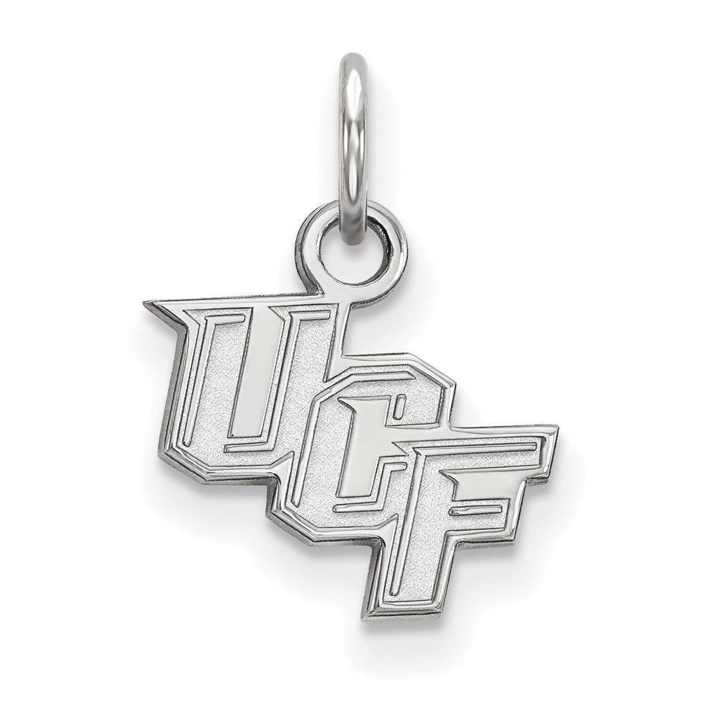10K Weißgold Logoart University Of Central Florida U C F Extra Klein Anhänger