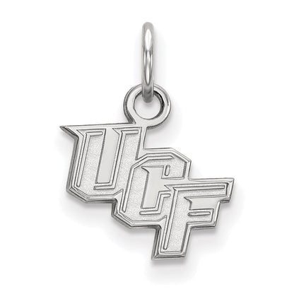 Sterlingsilber Rhodiniert Logoart University Of Central Florida U C F Extra Klein Anhänger