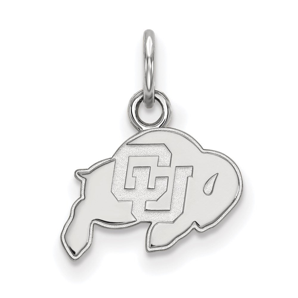 Sterlingsilber Rhodiniert Logoart University Of Colorado Buffalo Extra Klein Anhänger