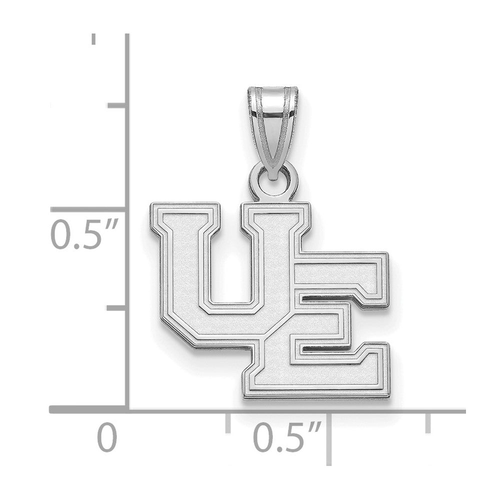 Sterlingsilber Rhodiniert Logoart University Of Evansville Lila Aces Klein Anhänger