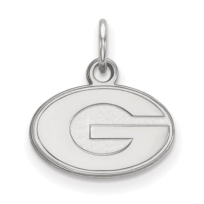 Sterlingsilber Rhodiniert Logoart University Of Georgia Buchstabe G Extra Klein Anhänger