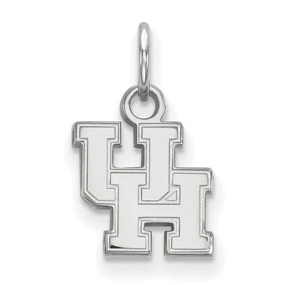 Sterlingsilber Rhodiniert Logoart University Of Houston U H Extra Klein Anhänger