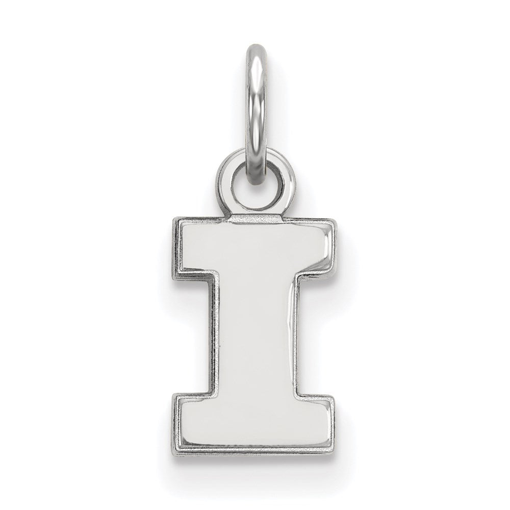 Sterlingsilber Rhodiniert Logoart University Of Illinois Buchstabe I Extra Klein Anhänger