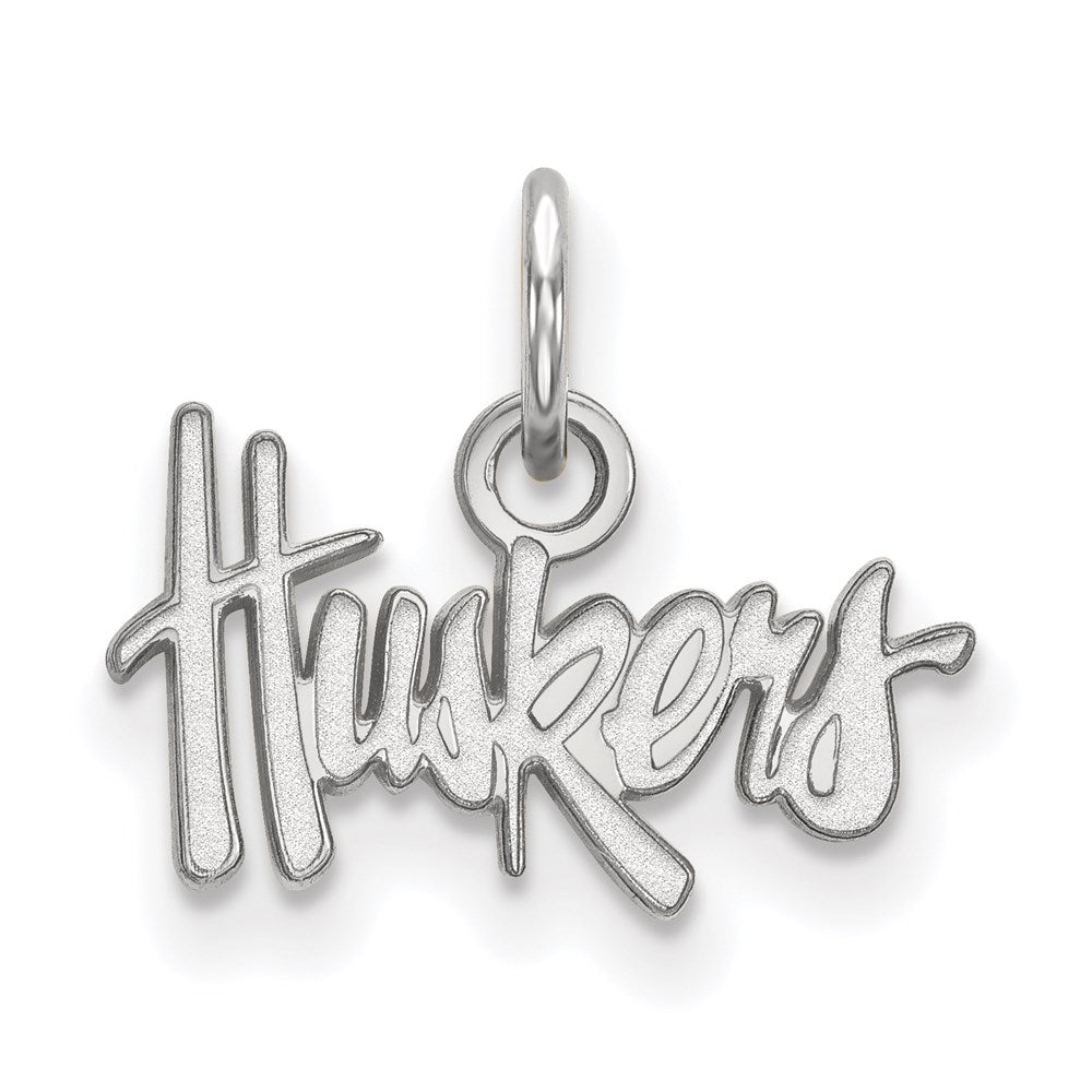 Sterlingsilber Rhodiniert Logoart University Of Nebraska Huskers Extra Klein Anhänger