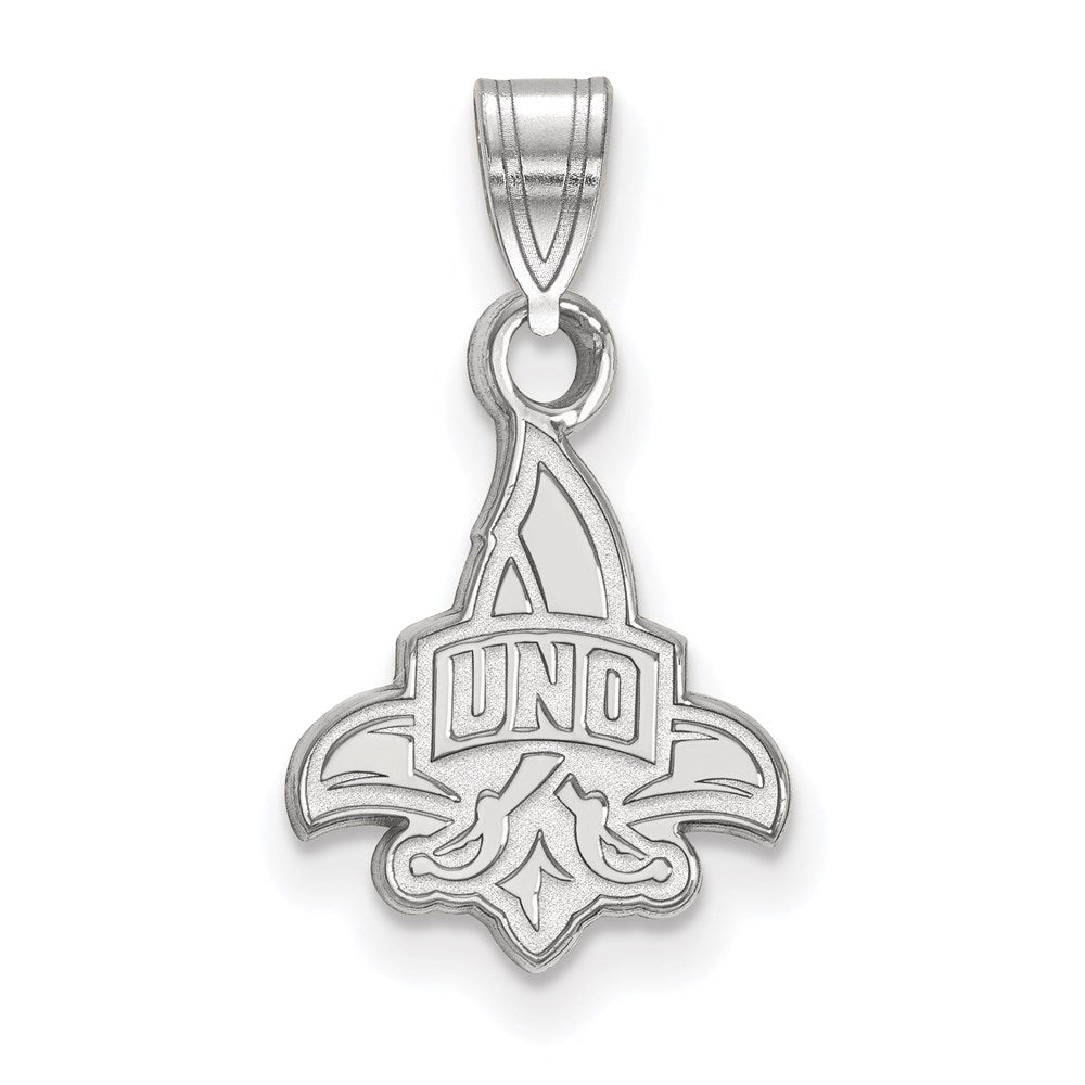 Sterlingsilber Rhodiniert Logoart University Of New Orleans U N O Klein Anhänger