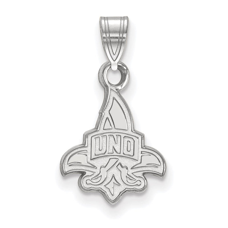 Sterlingsilber Rhodiniert Logoart University Of New Orleans U N O Klein Anhänger