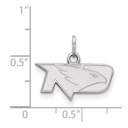 14K Weißgold Logoart University Of North Dakota Extra Klein Anhänger
