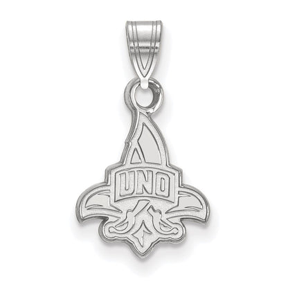 10K Weißgold Logoart University Of New Orleans U N O Klein Anhänger