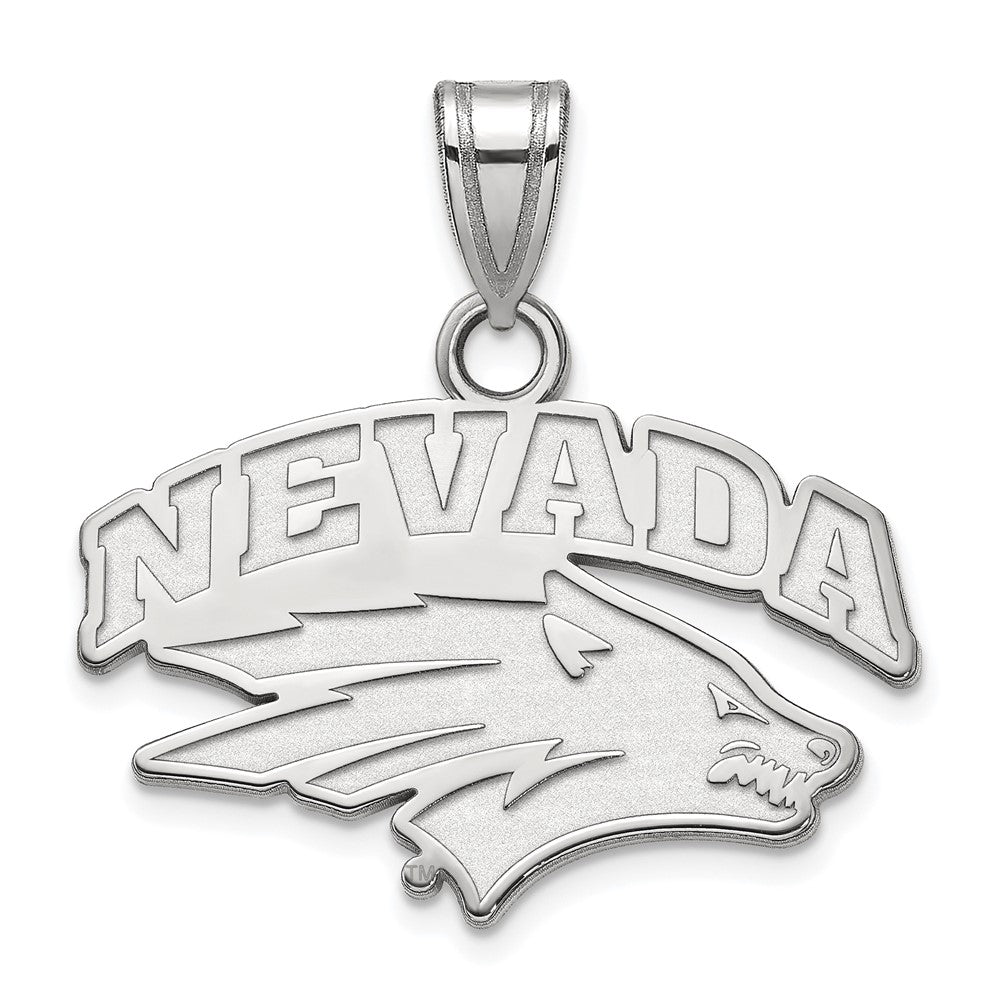 14K Weißgold Logoart University Of Nevada Reno Klein Anhänger