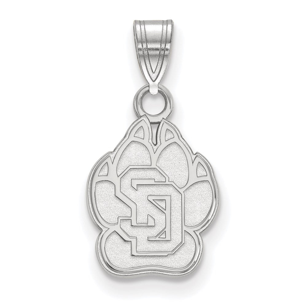 Sterlingsilber Rhodiniert Logoart University Of South Dakota Klein Anhänger