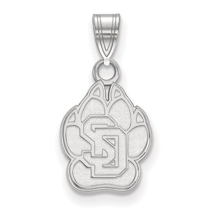 Sterlingsilber Rhodiniert Logoart University Of South Dakota Klein Anhänger