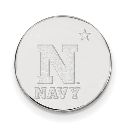 14K Weißgold Logoart Us Naval Akademie Anstecknadel