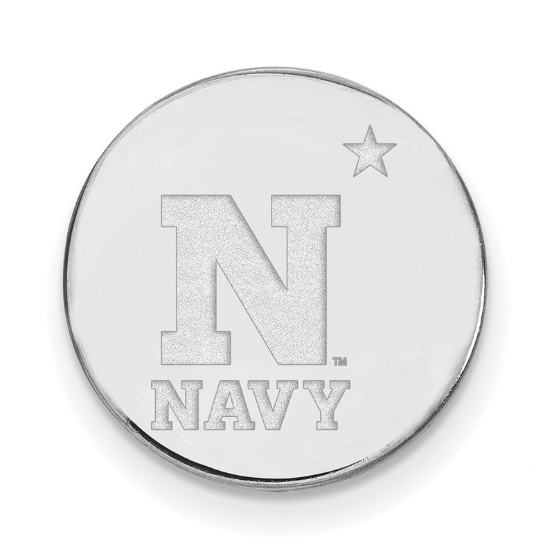 Sterlingsilber Rhodiniert Logoart Us Naval Akademie Anstecknadel