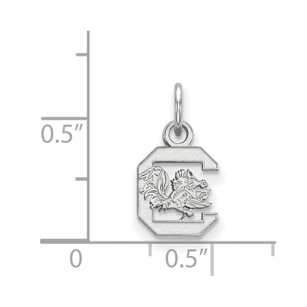 Sterlingsilber Rhodiniert Logoart University Of South Carolina Extra Klein Anhänger