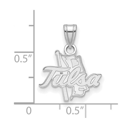 Sterlingsilber Rhodiniert Logoart University Of Tulsa Klein Anhänger