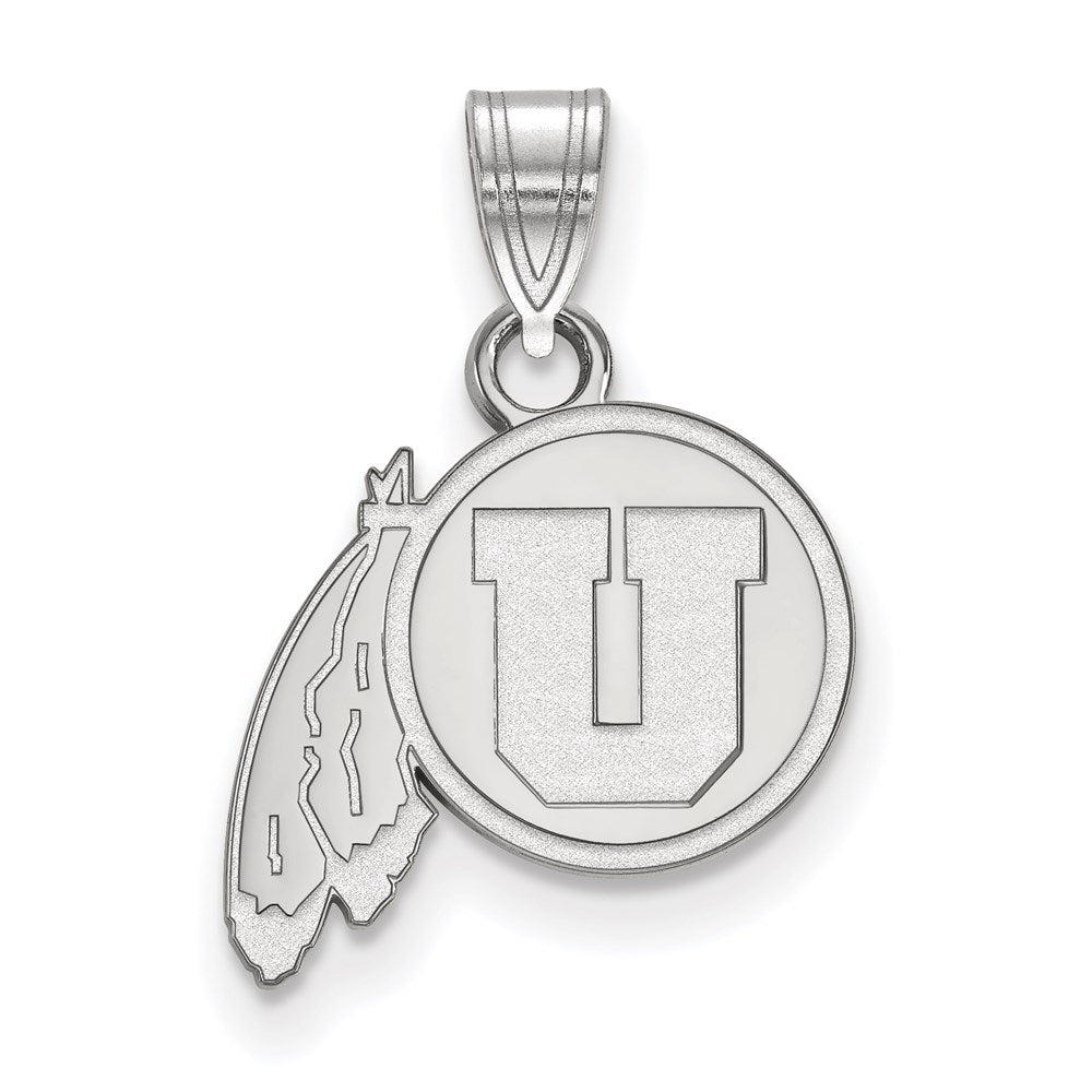 10K Weißgold Logoart University Of Utah Klein Anhänger