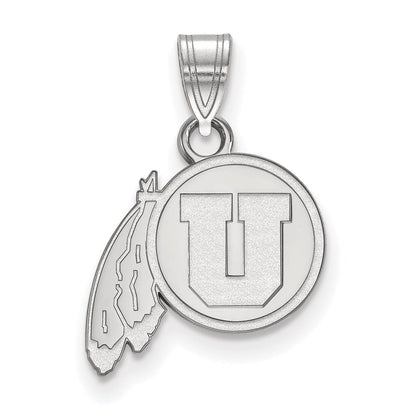 Sterlingsilber Rhodiniert Logoart University Of Utah Klein Anhänger