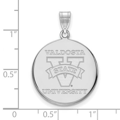 Sterlingsilber Rhodiniert Logoart Valdosta State University Groß Plättchen Anhänger