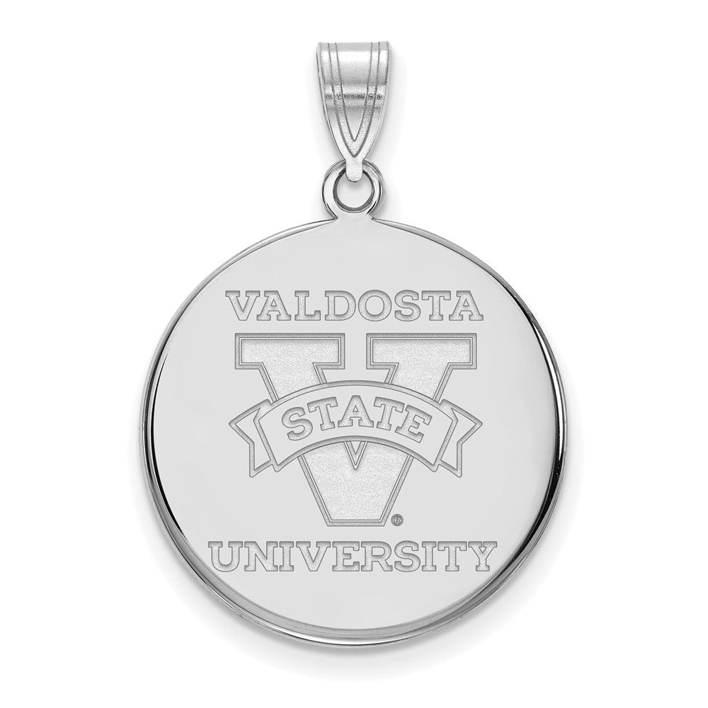 10K Weißgold Logoart Valdosta State University Groß Plättchen Anhänger