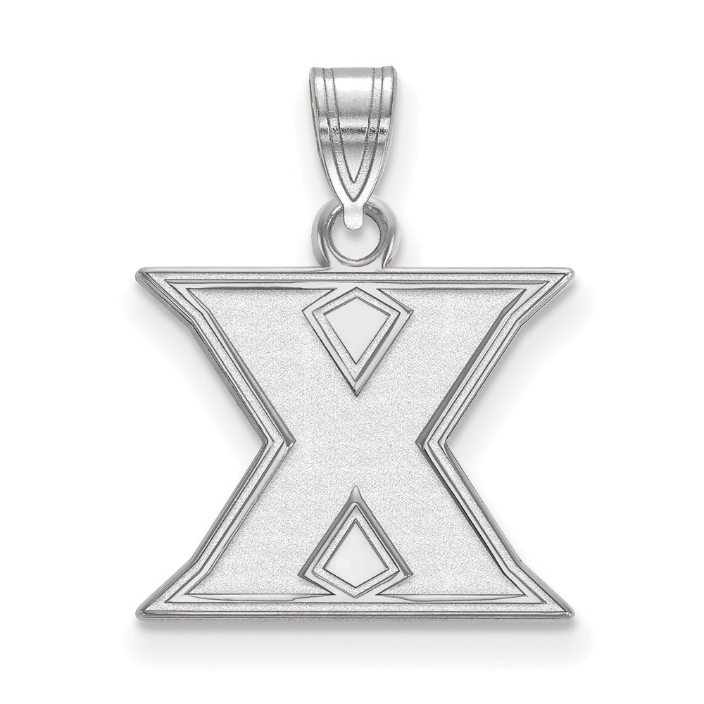 Sterlingsilber Rhodiniert Logoart Xavier University Buchstabe X Klein Anhänger