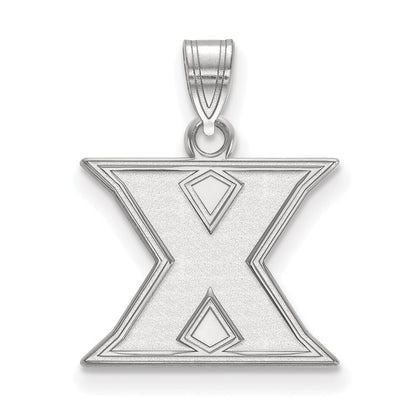 Sterlingsilber Rhodiniert Logoart Xavier University Buchstabe X Klein Anhänger