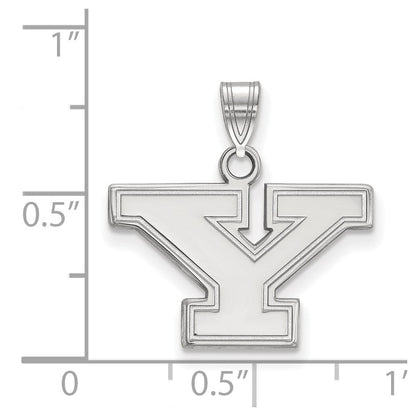 Sterlingsilber Rhodiniert Logoart Youngstown State University Buchstabe Y Klein Anhänger