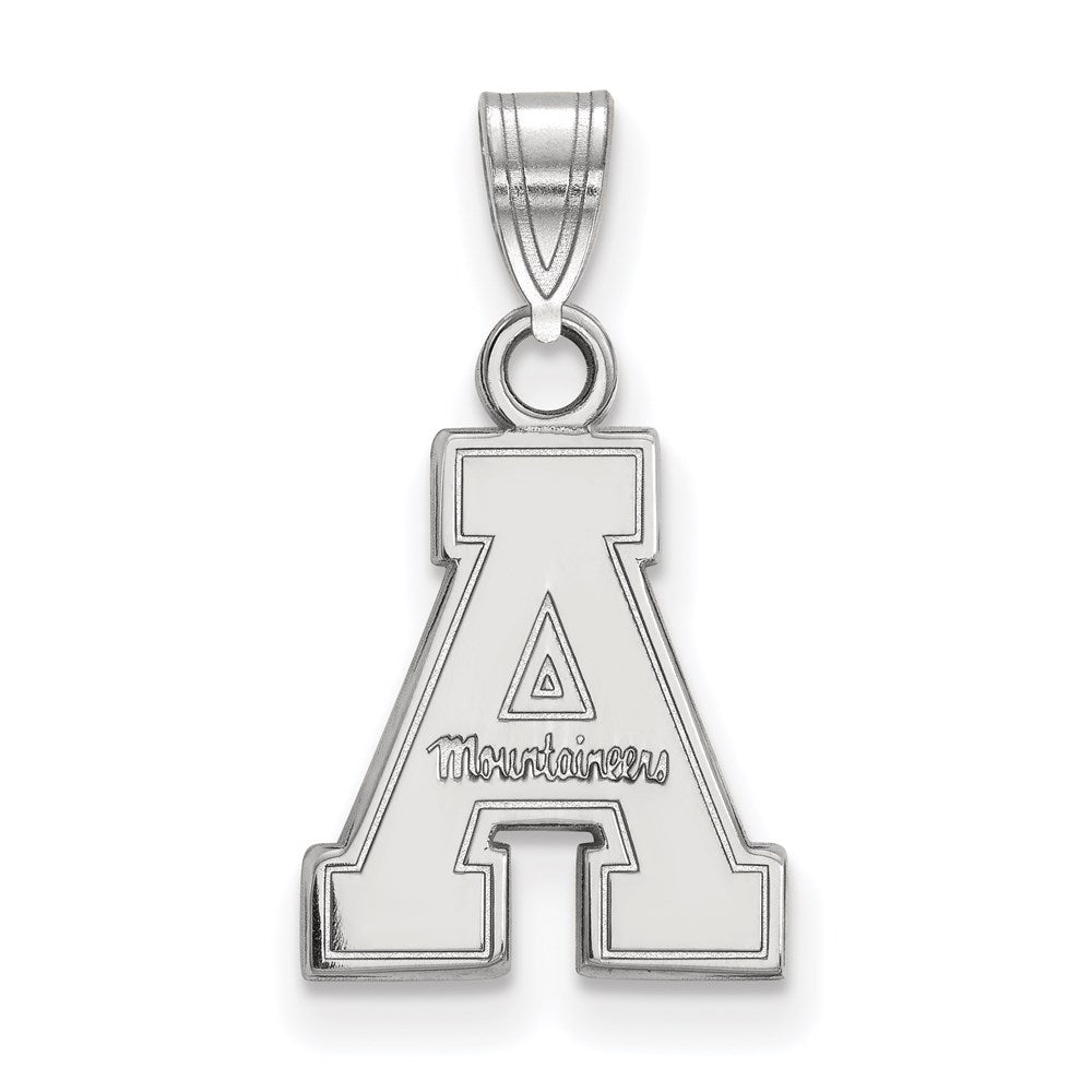10K Weißgold Logoart Appalachian State University Klein Anhänger